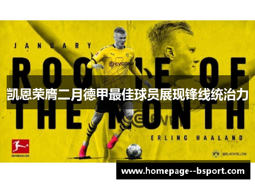 凯恩荣膺二月德甲最佳球员展现锋线统治力 凯恩荣膺二月德甲最佳球员展现锋线统治力